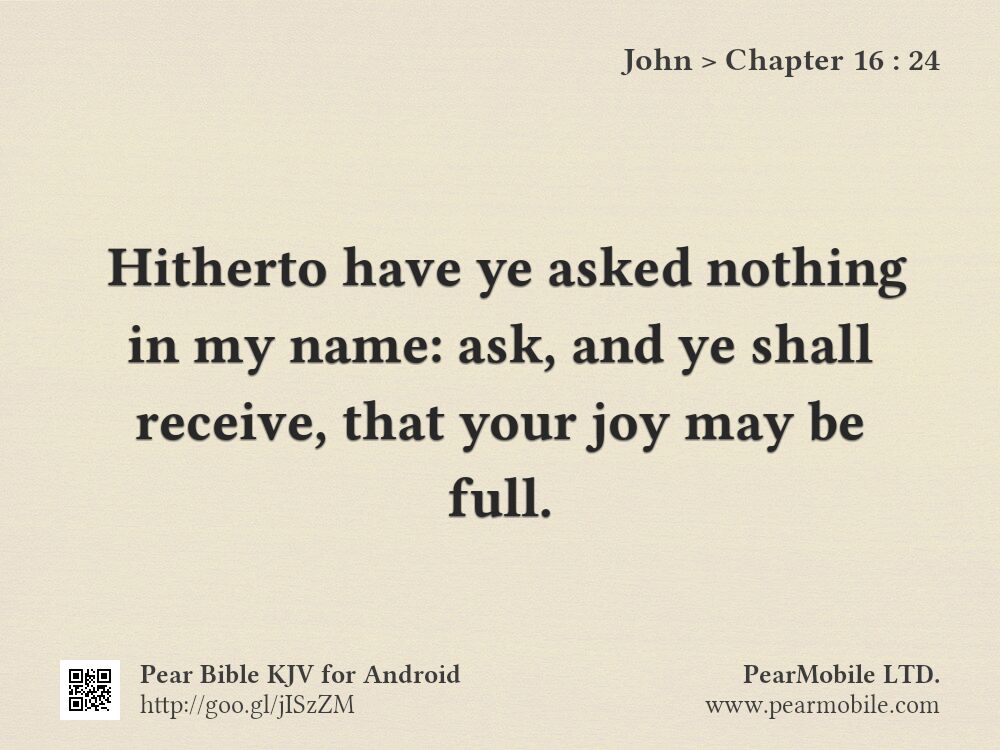 John, Chapter 16:24
